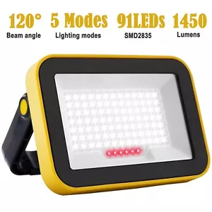 Rechargeable Work Light LED Floodlight Portable Spotlight Workshop Lamp 5 Modes - Picture 1 of 15