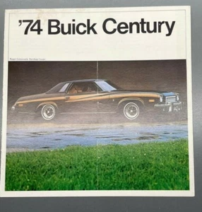 1974 Buick Century and Regal Colonnade Original Car Sales Brochure Folder - Picture 1 of 4