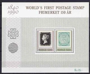 Noruega 1990 Yvert SS 13 150º sello aniv. MNH VF - Imagen 1 de 1