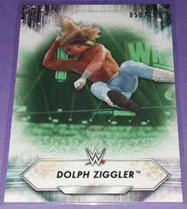 2021 Topps WWE DOLPH ZIGGLER Card Green Parallel #146 050/199 SmackDown TNA - Bild 1 von 1