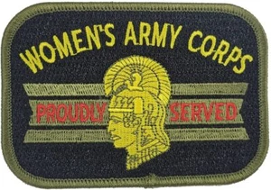 Damen Army Corps WAC mit Pallas Athene Aufnäher - Farbe - Veteran Familienbesitz - Bild 1 von 1