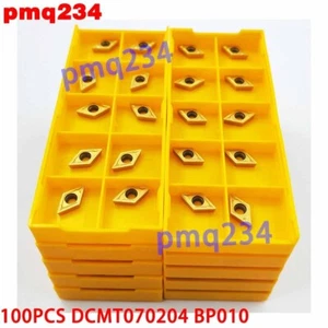 100PCS DCMT070204 BP010 Carbide Inserts Lathe Turning Inserts CNC Blade - Bild 1 von 6