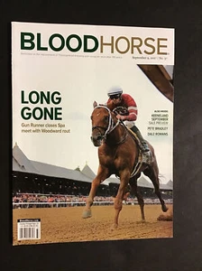 GUN RUNNER Blood Horse Magazine SEPTEMBER 2017 WOODWARD STAKES - Picture 1 of 8