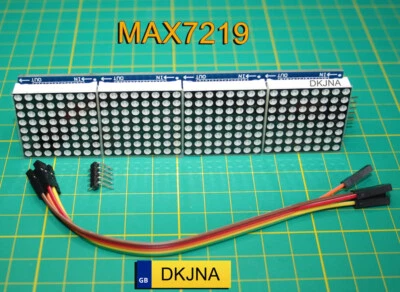MAX7219 Dot Matrix Module 8x32 LED Display For Raspberry Arduino ESP 8266 ESP32 - Image 1 of 4