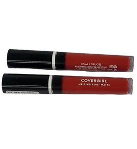 CoverGirl Melting Pout Matte Liquid Lipstick 316 Red Wedding **Lot of 2** .11 oz - Picture 1 of 2