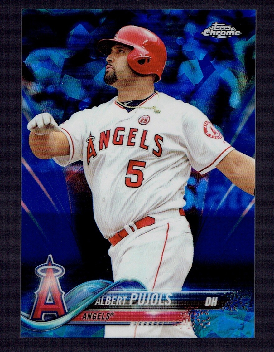 2018 Topps Chrome Sapphire Edition Albert Pujols #582 Baseball Card