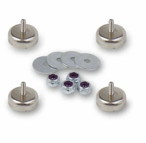 Holley HydraMat Car Fuel Tank Magnet Install Mounting Kit (16-203) 4-40 Magnets - Afbeelding 1 van 1