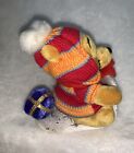New Disney Store Exclusive Winnie The Pooh Pull & Glide Winter Holiday Plush **