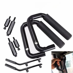 Rear & Front Grab Bar Steel Grab Handles FOR 2007-2018 Jeep Wrangler JK 4 Door - Picture 1 of 14
