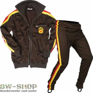 NVA TRAININGSJACKE TRAINIGSHOSE TRAININGSANZUG BRAUN NEU DDR SPORTZEUG ASV RETRO - Bild 1 von 4