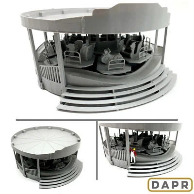 DAPR- OO Gauge Model Railway Scenery Kit - Motorised Fairground Speedway Ride
