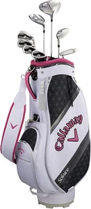 Callaway SOLAIRE 2018 Ladies 8 Club Set Carbon Shaft Flex: L Pink w/Caddy Bag - Picture 1 of 6