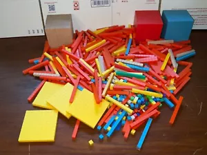 Cuisenaire Math Manipulatives Base 10 - 1000's Cubes all plastic or wood - Picture 1 of 5