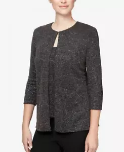 $ 149 Alex Evenings Größe LP Damen 3/4-Ärmel Jacke A173 - Bild 1 von 6