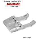 Open Toe Clear Craft Applique Foot - Fits JANOME Sewing Machine Cat A 