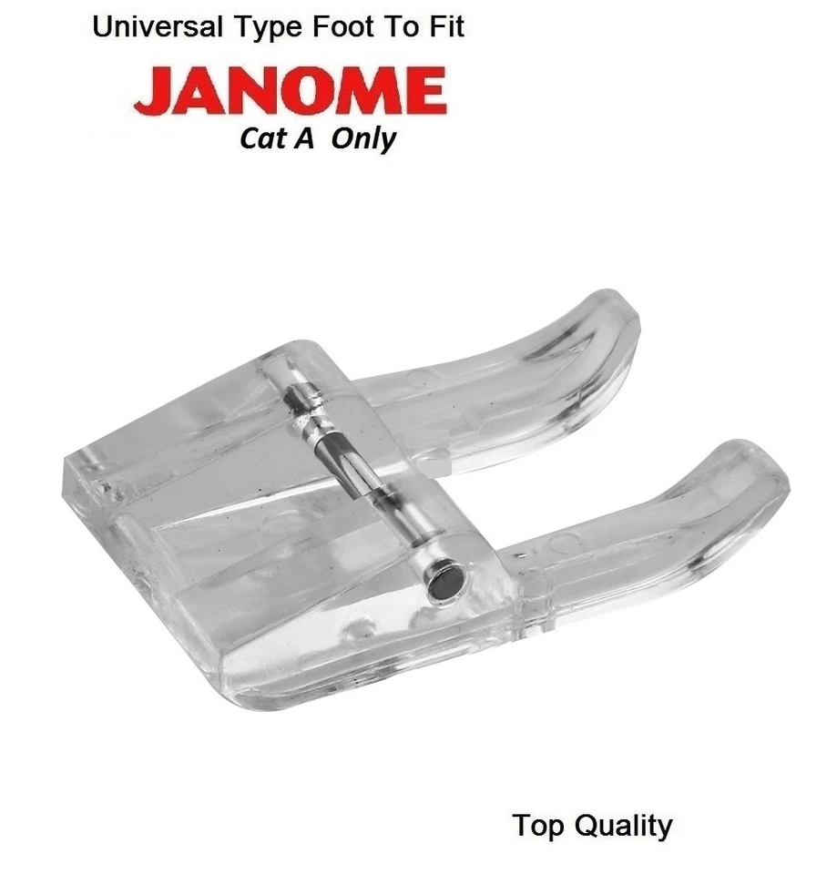 Open Toe Clear Craft Applique Foot - Fits JANOME Sewing Machine Cat A  - Image 1 of 1