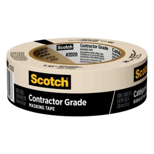 1.41 In. X 60.1 Yds. Multi-Surface Contractor Grade Tan Masking Tape (1 Roll) - Picture 1 of 12