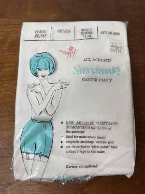 Nuevo Braguita Liguero Blanco Cisne Azul Años 50 Ancha Cúpula Alta Refuerzo 5 Rockabilly Foto 1 de 4