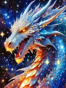 DIY 5D Dragon Diamond Painting Kits for Adults Kids Beginners Home Wall Decor - Picture 1 of 7