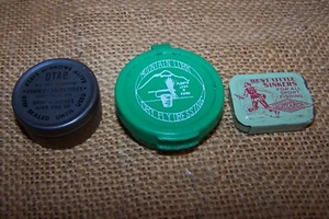 Fishing Best Little Sinkers Mountain Cork Dry Fly Dressing Otab Minnows Tin - Picture 1 of 8