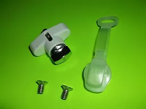 HV HURRICANE FISARMONICA SERRATURA OTTURATORE GIRO POLLICE BIANCO CON SERRATURA - Foto 1 di 5