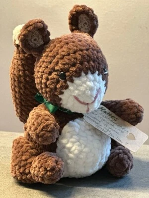 Amigurumi Gehäkelt Handarbeit Stofftier Kuscheltier Eichhörnchen - Bild 1 von 2