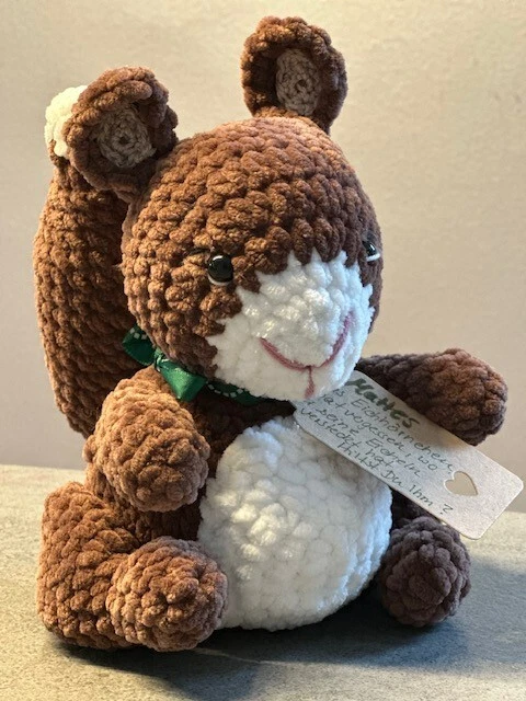 Amigurumi Gehäkelt Handarbeit Stofftier Kuscheltier Eichhörnchen - Bild 1 von 2