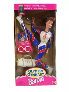 Barbie Ginnasta Olimpica Vintage Bambola Atlanta 1995 Mattel #15125 con Anello Rombling - Foto 1 di 6