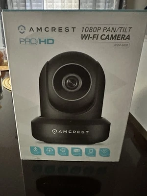 Cámara de seguridad IP Amcrest IP2M-841B interior panorámica/inclinable 1080P WiFi - negra Foto 1 de 4