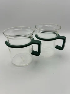 2 Mubod Bodum ☕️Espresso Mugs Green Plastic Handles, Jean Luc Picard Star Trek - Picture 1 of 8