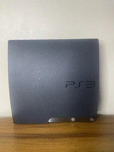 Sony PlayStation 3 PS3 Slim 120GB Model CECH-2001a Black Console Only Tested - Foto 1 di 8