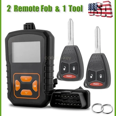 2x New Replacement Remote Car Key Fob With Tool Kit For Dodge Durango 2004- 2009 - Image 1 of 4