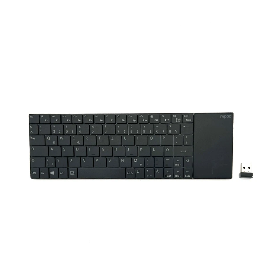 Rapoo E2710 kabellose Multimedia Tastatur - QWERTZ - Bild 1 von 3