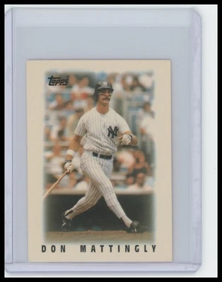 1986 Topps Major League Leaders Minis #28 Don Mattingly - Image 1 of 2