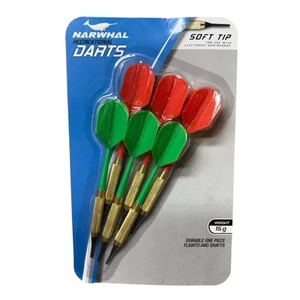 NARWHAL SOFT TIP DARTS 15g BRAND NEW for electronic dart boards - Picture 1 of 2