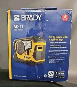 Impresora de etiquetas portátil Bluetooth Brady M211 con una aplicación móvil - Imagen 1 de 2