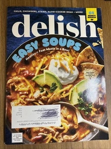 Delish Easy Soups 64 Hearty Recipes Issue 7 Chilis Chowders Stews Healthy Fast - Foto 1 di 12