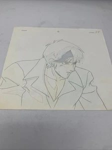 Trigun Sketch A18? SEVERE DAMAGE of Nicholas D. Wolfwood Origina Pencil - Picture 1 of 5