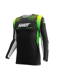 Traje Completo Bebé Enduro Cross Camiseta Pantalones Shot Contact Kid Apex Neón - Imagen 1 de 12