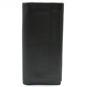 Prada Black Saffiano Lettering Logo Long Wallet 119261463 - Picture 1 of 9