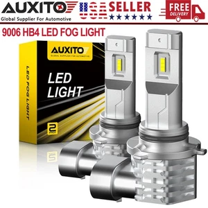 AUXITO LED Fog Light Bulbs 9006 HB4 Halogen Replacement 6500K 4000LM Cool White - Imagen 1 de 10