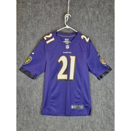 Camiseta Nike Baltimore Ravens Mark Ingram 21 NFL para hombre talla pequeña púrpura en el campo Foto 1 de 4