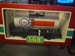 LGB Lehmann #4040E Esso Short Single Dome Tank Car West Germany G Scale Train - Picture 1 of 2