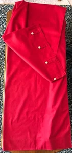 Nautica rot Tab Top Baumwolle Vorhang Panel braun Logo Knöpfe 42" x 84" x1 - Bild 1 von 10