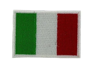 Bandiera patch toppe toppa ricamata italia 7x5cm backpack termoadesivo - Bild 1 von 1