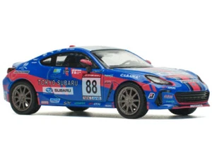 Subaru BRZ #88 Blue with Graphics "Tokyo Subaru Racing" 1/64 Diecast Model Car b - Picture 1 of 3