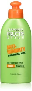 Garnier Fructis Style Sleek & Shine Smoothing Milk Anti Humidity Silky 5.1 oz - Picture 1 of 5