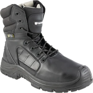 Unisex Metal-free Composite Toe Safety Boots Leather Upper Water-Resistant - Picture 1 of 1