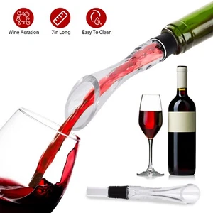 Portable Wine Aerator Pourer Liquor Bottle Pourers Drink Aerating Decanter Spout - Picture 1 of 10