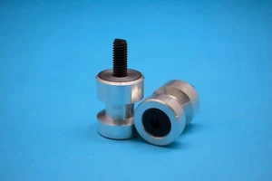 Aluminium Paddock Ständer Spulen, M6 Ausstattung, Made in UK schwarze Schrauben - Bild 1 von 3
